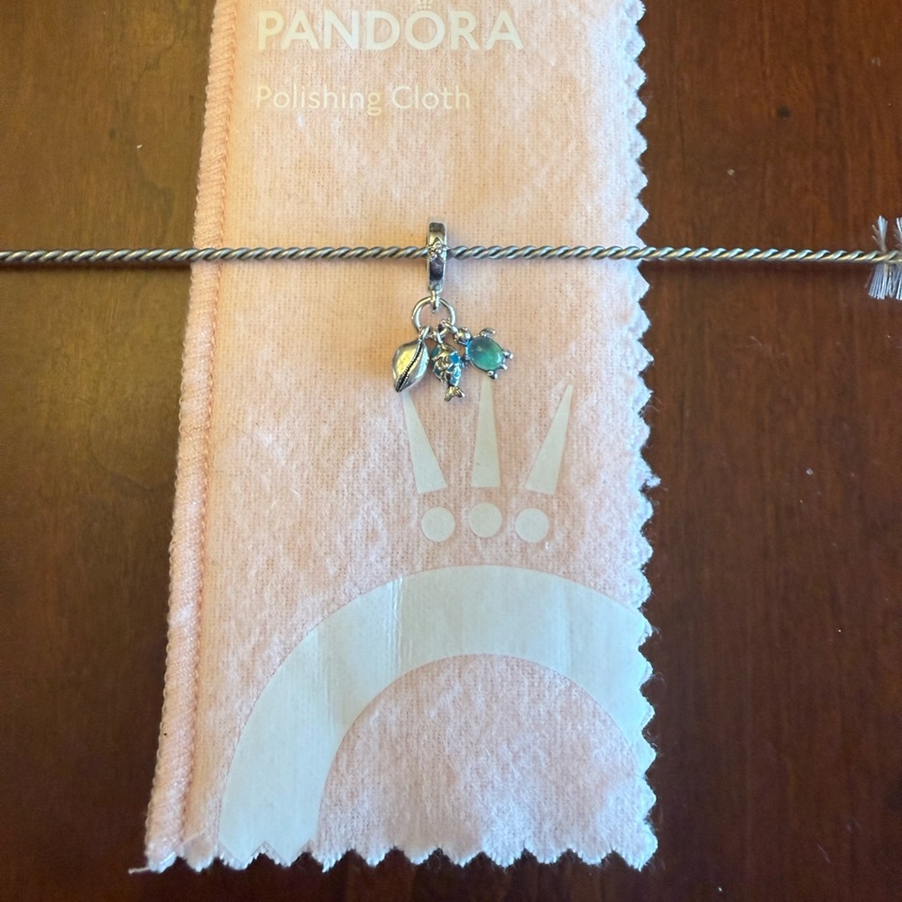 NWOT Pandora Fish, Sea Turtle, and Conch Charm